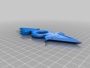 dragon handbladestar oggetti di scena coltello ninja stella 3d print model - Mito3D