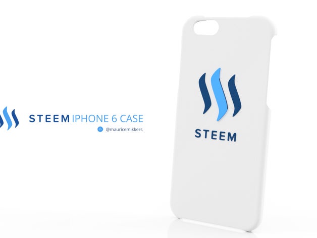 steem iphone 6cover steemitcom accessori 3D print model - Mito3D