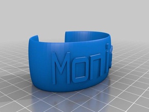 serena band bracelets customized 3d print model - Mito3D