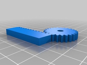 meu personalizados pinhão-cremalheira robótica 3d print model - Mito3D