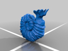 ailen Ammoniten Skulpturen 3d print model - Mito3D