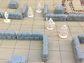 low stone walls 18mm scale toys games 28mm boardgame boardgames dnd gaming miniature miniatures pathfinder rocks roleplaying rpg scatter terrain strategy tabletop tactics wargame wargames wargaming warhammer wayfarer 3d print model - Mito3D