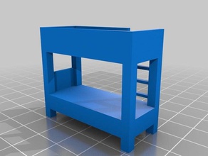 Ranza Avrupa boyutu model mobilya 3d floorplans yazdırılabilir yazıcı baskı yatak odası özelleştirilmiş dollhouse bebek kolay yazdırma geometrik geometri poly düşük mini minyatür parametrik ölçeklenebilir ölçek ölçekli basit stl oyuncak 3d print model - Mito3D
