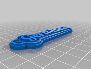 germinus llaveros personalizado 3d print model - Mito3D