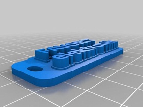 favori novo Anahtarlık özelleştirilmiş 3d print model - Mito3D
