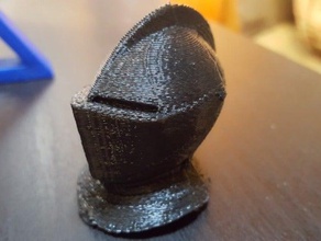 chevalier casque sangle courte sculptures 3d print model - Mito3D