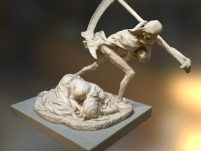 der Tod Mutter durchsucht Replikate 3d-drucken 3d-scan baby escultura muerte madre mama mom reaper Skulptur Frau 3d print model - Mito3D