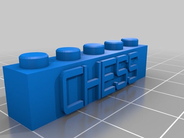 Schach 2 lego-block-Schlüsselanhänger Bau - Spielzeug angepasst 3D print model - Mito3D