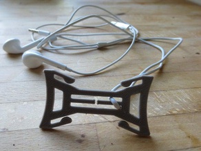 mais simples fone de ouvido wrapper organização 3d print model - Mito3D