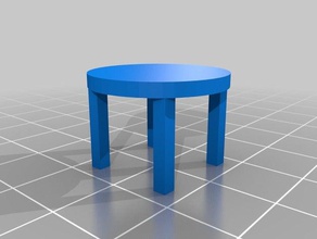 table de salle à manger modèle le mobilier 3d les plans intérieurs Modèle imprimable architectural l'architecture base la poupée meubles facile gratuit géométriques géométrie maison ménage paramétrique simple stl jouet 3d print model - Mito3D