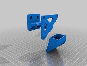 chimera volcano fan duct mount 3d printer parts customized 3d print model - Mito3D