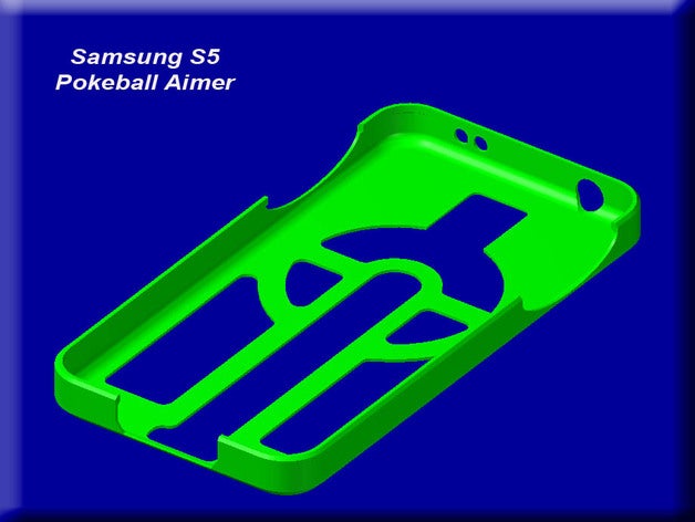pokeball aimer pokemon go samsung s5 reversible mobile phone 3D print model - Mito3D