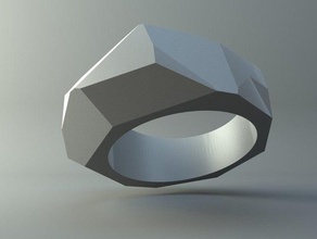 ring cubistic rings 3d print model - Mito3D