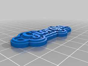 giorgia Anahtarlık özelleştirilmiş 3d print model - Mito3D