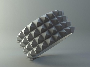 anello di piramidi anelli 3d print model - Mito3D