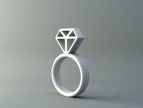 ring Diamanten Ringe 3d print model - Mito3D