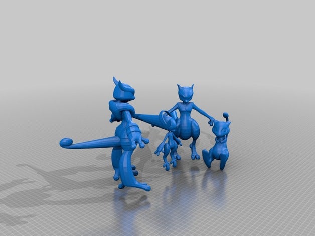 phases mew creatures 3D print model - Mito3D