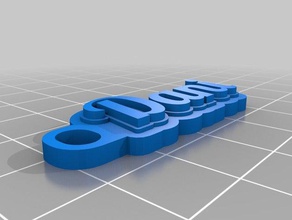 dani de porte-clés personnalisé 3d print model - Mito3D