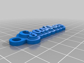 gas&oacuteleo Schlüsselanhänger angepasst 3d print model - Mito3D