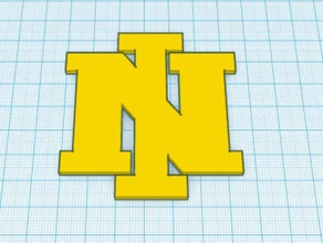 Universität northern iowa vintage-logo 3d drucken 3d print model - Mito3D