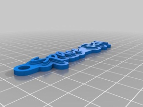 meine angepasste multiline-tag Schlüsselanhänger 3d print model - Mito3D