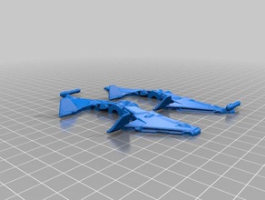 split modelo de nave espacial veículos 3d print model - Mito3D