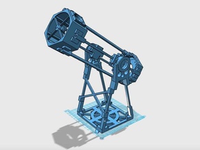 hexonian 6 printable dobsonian telescope physics astronomy newtonian newton 3d print model - Mito3D