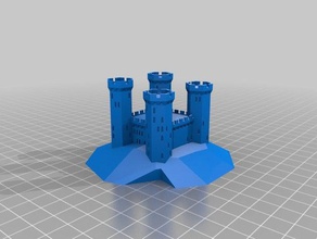 simple castle fmcg v1 buildings structures customized 3d print model - Mito3D