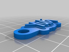 meine angepasste multiline-tag Schlüsselanhänger 3d print model - Mito3D