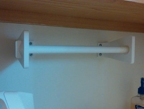 kağıt havlu tutucu çubuk üzerinde büküm mutfak yemek çabuk serbest bırakın duvara monte 3d print model - Mito3D