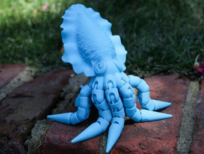mafsallı mürekkepbalığı topu-ortak ahtapot remix açıkladı hayvanlar 3d print model - Mito3D