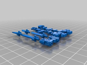 mini-action-Figur 40mm - mostely bar entfernt Spielzeug Spiele 3d print model - Mito3D