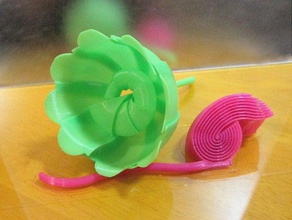 colapso de uma rosa arte 3d print model - Mito3D