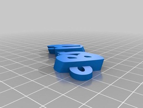 il mio personalizzato iamburnys v2text nome keyfob portachiavi 3d print model - Mito3D