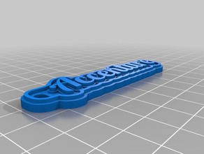 acc Schlüsselanhänger angepasst 3d print model - Mito3D