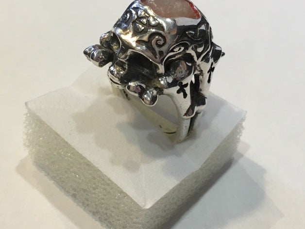 skull ring rings 3D print model - Mito3D