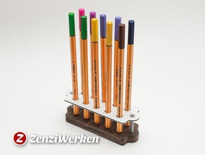 stabilo suporte de caneta titular office cnc router do equipamento escritório madeira compensada zenziwerken 3d print model - Mito3D