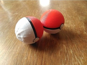 pokeball 4cm Schicht Farbe zu ändern - Spielzeug Spiel Zubehör pokemon 3d print model - Mito3D