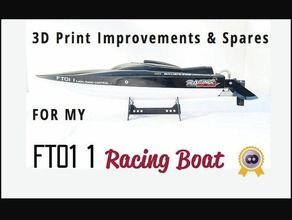 racing boat fto11 3d print improvements replacements rc vehicles 3d print model - Mito3D