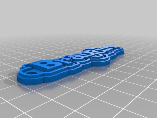 braydin llaveros personalizado 3D print model - Mito3D