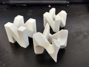 cúbicos assemelhando-se logo brinquedo jogo acessórios 3d print model - Mito3D