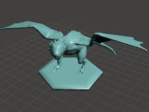baby drogon creature 3d print model - Mito3D