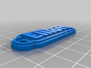 elliott Schlüsselbund Schlüsselanhänger kundengebundene 3d print model - Mito3D