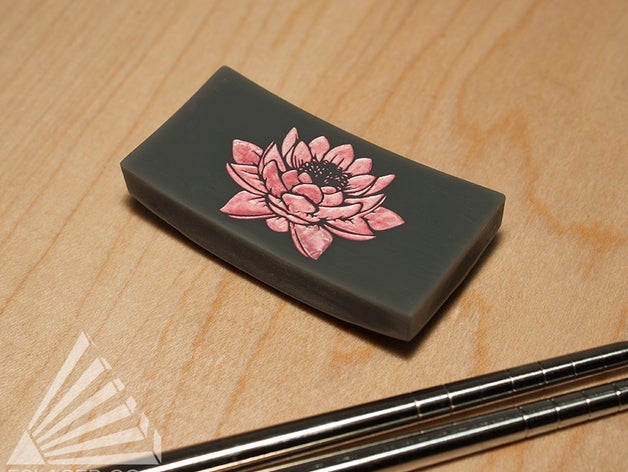 lotus chopstick rest kitchen dining 3D print model - Mito3D