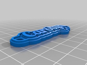 carolyn keychain keychains customized 3d print model - Mito3D