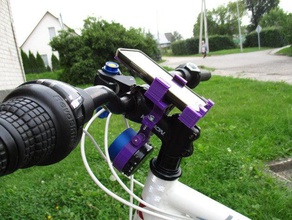 2 1 phone samsung sm-g355hn bluetooth speaker holder mobile bicycle bike core 3d print model - Mito3D