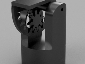 pan tilt hobby camera mount motor adapter paintball mechanism servo tripod 3d print model - Mito3D