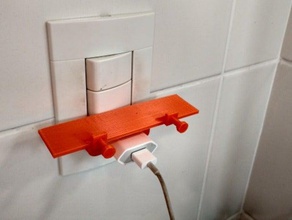 smartphone charging shelf brazilian sockets fits iphones mobile 3d print model - Mito3D