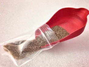 semplice spicesaltteapowder scoop famiglia cucchiaio 3d print model - Mito3D