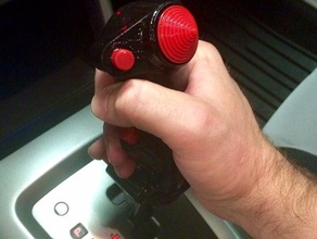 simplified b8 flight stick shifter knob automotive 3d print model - Mito3D